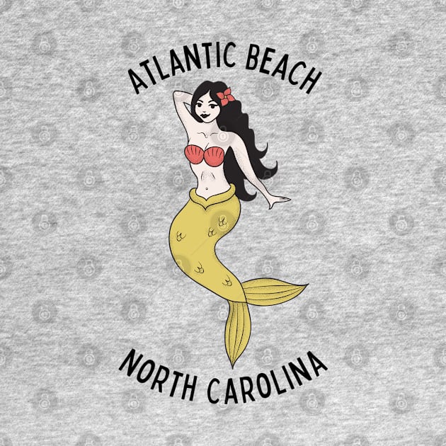 Atlantic Beach North Carolina Mermaid by carolinafound